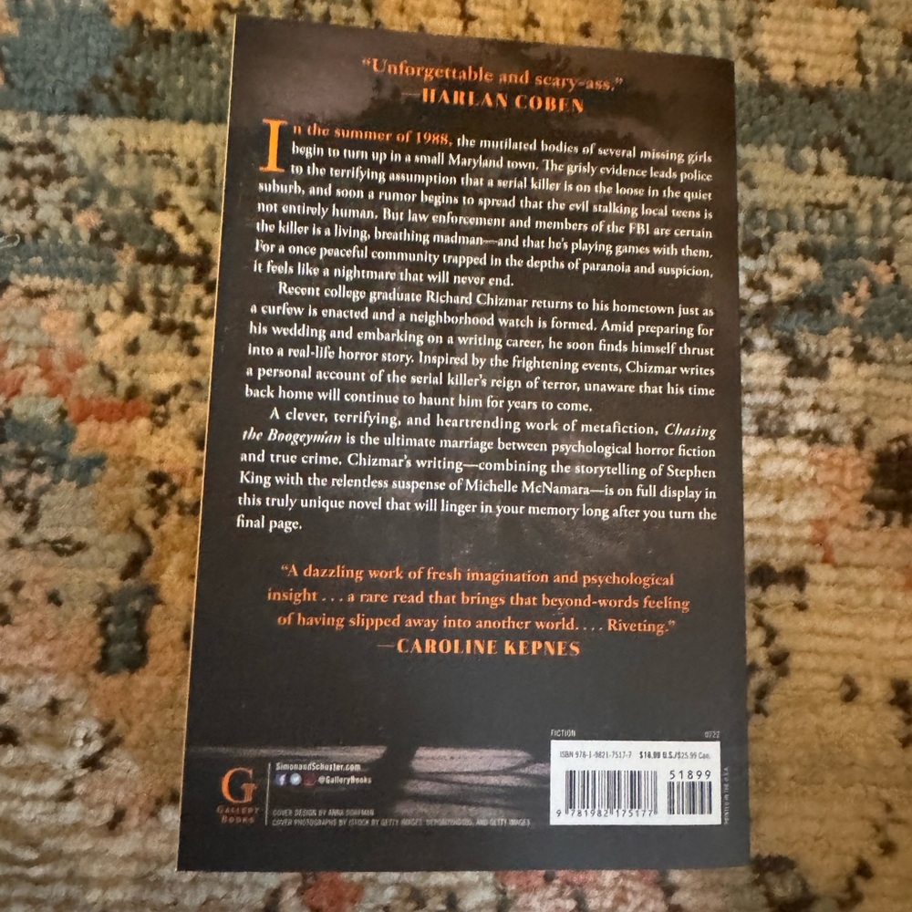 Chasing the Boogeyman Book by Richard Chizmar - Picture 2 of 2